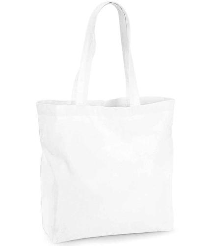 Westford Mill Organic Premium Cotton Maxi Tote Bag - WHI - ONE